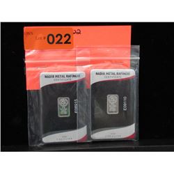2 x .999 Fine Silver Turkish Mint Bars
