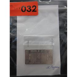 20.8 Gram .999 Fine Silver Art Bar