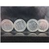 Image 2 : 4 x Silver Rounds - Walking Liberty Motif