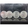 Image 3 : 4 x Silver Rounds - Walking Liberty Motif