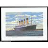 Image 1 : Titanic Autographed Prints A group of five color prints, all identical, of the Titanic, which struck