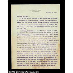 Alexander Graham Bell Letter to Annie Sullivan, Teacher of Helen Keller Alexander Graham Bell, the i