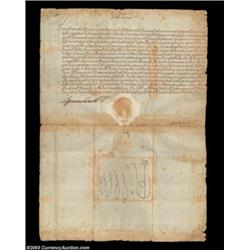 Fernando de Medici - Document signed March 6, 1602De Medici was a significant figure in Italian and.