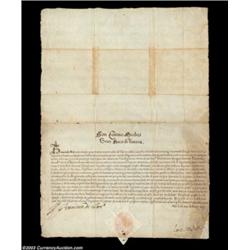 Don Sosimo de Medici II - Document signed March 20, 1608Don Sosimi de Medici II ascended to the thro