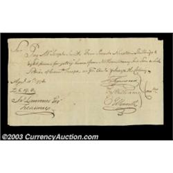 Oliver Ellsworth - Revolutionary War Pay Order This pay order is signed by future Supreme Court Chie
