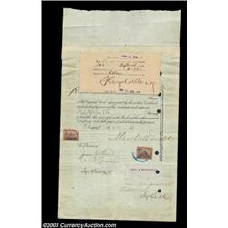 Marshall Field - Chicago Terminal Transfer Rail Road Company (Illinois) A 1898 certificate for 100 s