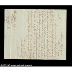 Albert Gallatin - Treasury LetterDated May 15, 1809 to David Gelston, this 8" x 10" document reads:"