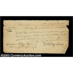 Thomas McKean, Signer of the Declaration of Independence Signs a Pay Order for a Presidential Electo