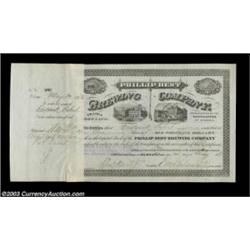 Frederick Pabst - Phillip Best Brewing Company (Wisconsin) A 1873 dated certificate for one share is