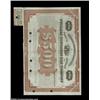 George W. Pullman - Pullman Southern Car Company (Kentucky) Brown/black $500 bond bearing 6% interes