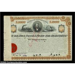 William Rockefeller - Chicago, Rock Island and Pacific Rail Road Company (Illinois and Iowa) A 1877.