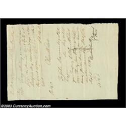 Oliver Wolcott, Signer of the Declaration of Independence Signs a Document This one page document fr