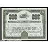 Image 1 : Kinner Airplane and Motor Corporation (California) A 1937 certificate for 100 shares. Black on white