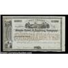 Image 1 : Morris Canal and Banking Company (New Jersey) A 1863 certificate in black on white for 17 shares. Br