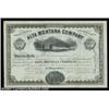 Image 1 : Alta Montana Company (Montana) A 100 share certificate issued in 1881 in black on white. A vignette.