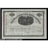 Image 1 : Bertha and Edith Gold Mining Company (New York) A certificate for 100 shares from 1878, counterstamp