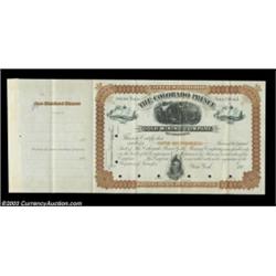 Colorado Prince Gold Mining Company - Specimen (Colorado) An unissued and undated specimen certifica
