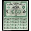 Image 1 : Great Republic Gold & Silver Mining Company (Virginia) A 1867 bond issued for 50 Pounds Sterling and