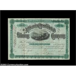 Hibernia Consolidated Mining Company (New York) A 100 share certificate issued in 1881 to finance a.