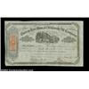Image 1 : Cherry Tree Run & Oil Creek Company (Pennsylvania)A 1865 certificate for 800 shares with a central v