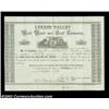 Image 1 : Lykens Valley Rail Road and Coal Company (Pennsylvania) An 1856 dated lithographed certificate for 3