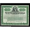 Image 1 : New York and Harlem Railroad (New York) A 1900 dated $10,000 Gold Bond in green and black signed as.