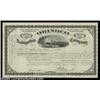 Image 1 : Orinoco Navigation Company (New York)A 1874 certificate for 800 shares. Black with a vignette of a s