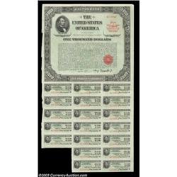 $1,000 United States Bearer Bond. Issued on September 15, 1943, with a due date of December 15, 1969
