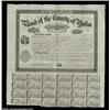 California - Yuba CountyA 1868 dated $1000 bond bearing 8% interest. An early California municipal w