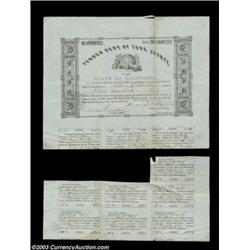 California - Funded Debt of Yuba County An early California bond issued in 1852, less than two years