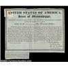 Image 3 : State of Mississippi $1000 Bond A 1831 6% bond. This would appear to have been an especially safe in