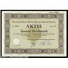 Bayerische Motoren Werke (BMW) (Munich, Germany) A 1941 dated certificate from the famous German aut