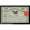 Image 1 : American Lock Box and Pouch Company (New York) A certificate for 10 shares from 1880. Black with att
