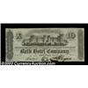 Bath Hotel Company (New York) A currency size certificate for one share bearing a $10 denomination..
