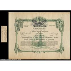 Parish of St. Patrick - Hartford, ConnecticutA 1925 certificate for one share in the Centenary Fund.
