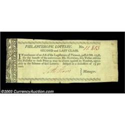 Early Vermont Lottery TicketA lottery ticket for a lottery "for the benefit of the unfortunate Mr. H