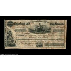 San Francisco, CA- Page & Bacon & Co. Second of Exchange 1852An ornately vignetted Second of Exchang
