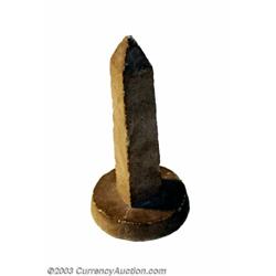 Macerated Washington Monument. This 5 1/2" tall Washington Monument has only a partial label, which.