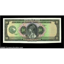 1929 American Bank Note Company Specimen Note. A magnificent multicolor specimen showing the incredi