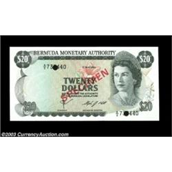 Bermuda $20 May 1, 1984 Pick CS1A specimen $20 Proof, Gem Crisp Uncirculated. Important notice: We e