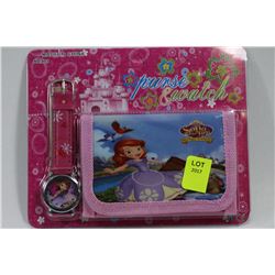 SOFIA THE FIRST WATCH AND WALLET GIFTSET