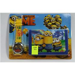 DESPICABLE ME WATCH AND WALLET SET
