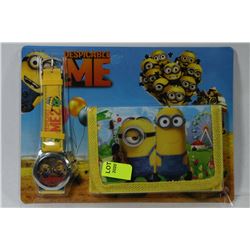 DESPICABLE ME WATCH AND WALLET SET