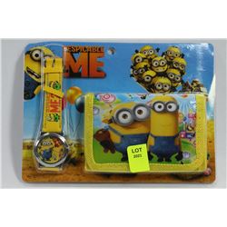 DESPICABLE ME WATCH AND WALLET SET