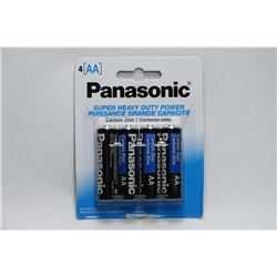 4 PACKS OF PANASONIC AA BATTERIES