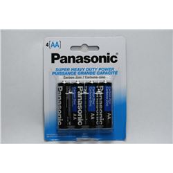 4 PACKS OF PANASONIC AA BATTERIES