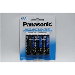4 PACKS OF PANASONIC AA BATTERIES