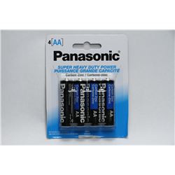 4 PACKS OF PANASONIC AA BATTERIES
