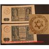 Image 1 : NAZI JEWISH GHETTO LITZMANSTADT BANKNOTES X2
