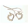 Image 1 : STERLING SILVER DIAMOND (6 DIAMONDS EACH) EARRINGS